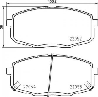 Тормозные колодки дисковые PRZOD BREMBO P30099