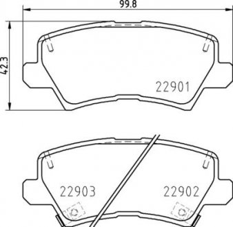 Гальмівні колодки дискові BREMBO P30 111