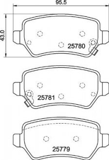 Гальмівні колодки дискові BREMBO P30 120 (фото 1)