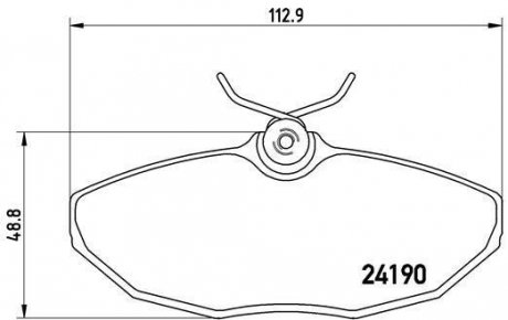 Тормозные колодки, дисковый тормоз (набор) BREMBO P36015