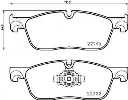 Гальмівні колодки (набір) BREMBO P36035