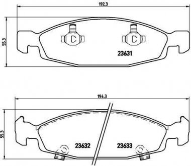 Тормозные колодки, дисковый тормоз (набор) BREMBO P37005