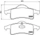 Колодки гальмівні дискові задні, Jeep Cherokee, Grand Cherokee 95-05 BREMBO P37006 (фото 1)