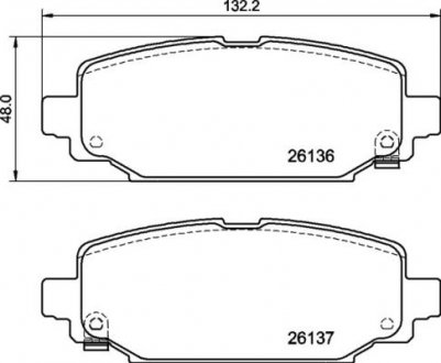 Klocki ham. JEEP WRANGLER IV (JL) 11/17-> BREMBO P37026