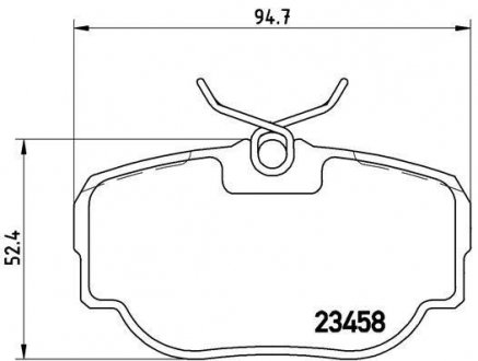 Тормозные колодки, дисковый тормоз (набор) BREMBO P44009