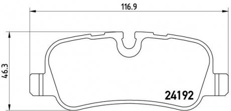 Тормозные колодки BREMBO P44019