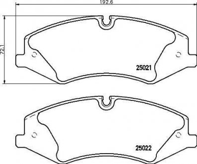 Колодки гальмівні RANGE ROVER 06-12.. BREMBO P44024