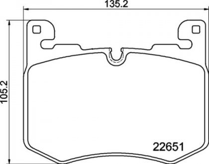 Klocki ham. JAGUAR F-PACE (X761) 09/15-> / LAND ROVER RANGE ROVER VELAR BREMBO P44030