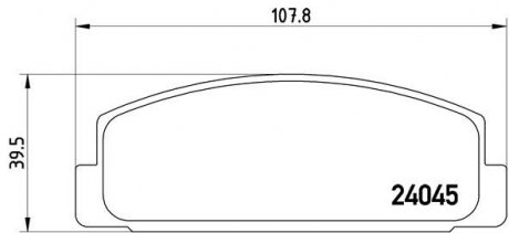 Тормозные колодки BREMBO P49036