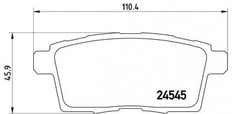 Тормозные колодки BREMBO P49041