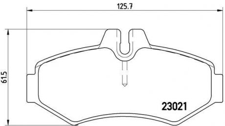 Тормозные колодки, дисковый тормоз (набор) BREMBO P50020