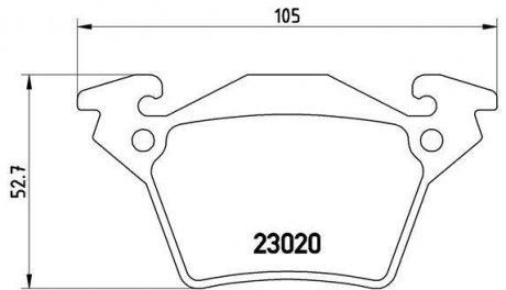 Тормозные колодки, дисковый тормоз (набор) BREMBO P50032