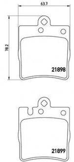 Тормозные колодки BREMBO P50033