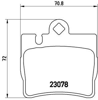 Тормозные колодки BREMBO P50042 (фото 1)