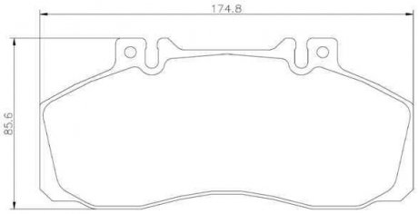 Тормозные колодки, дисковый тормоз (набор) BREMBO P50065