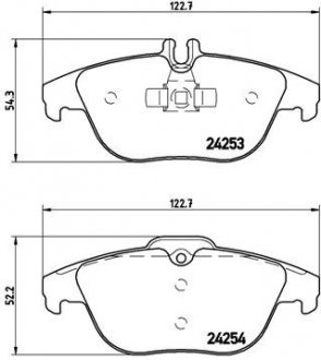 Тормозные колодки BREMBO P50068 (фото 1)