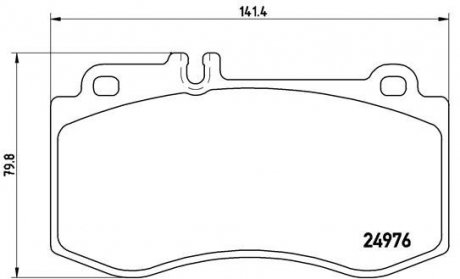 Тормозные колодки BREMBO P50087