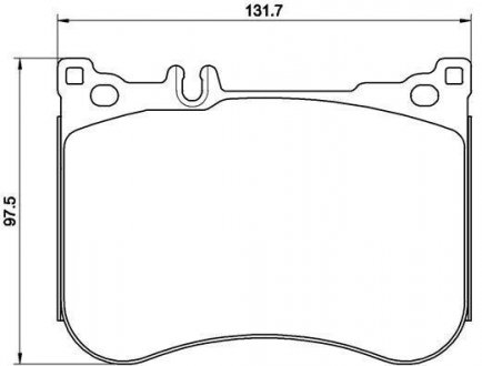 Комплект гальмівних колодок BREMBO P50114