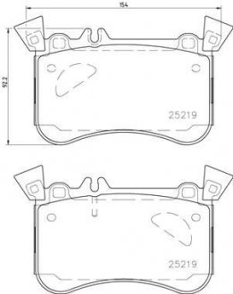 Гальмівні колодки дискові BREMBO P50 121 (фото 1)