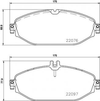 Тормозные колодки BREMBO P50124