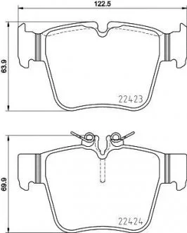 Тормозные колодки.) BREMBO P50133