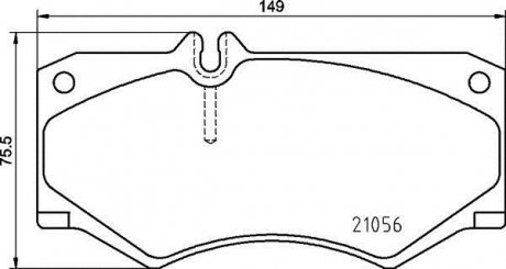 Тормозные колодки дисковые PRZOD BREMBO P50134