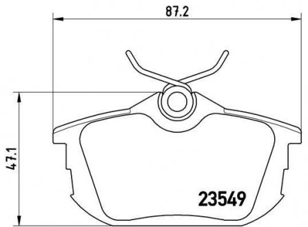 Тормозные колодки, дисковый тормоз (набор) BREMBO P54023