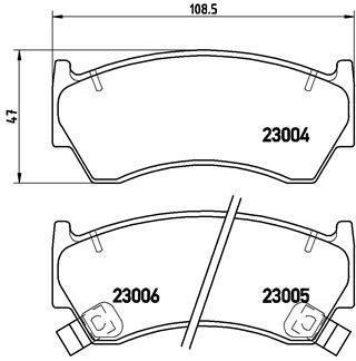 Тормозные колодки, дисковый тормоз (набор) BREMBO P56033