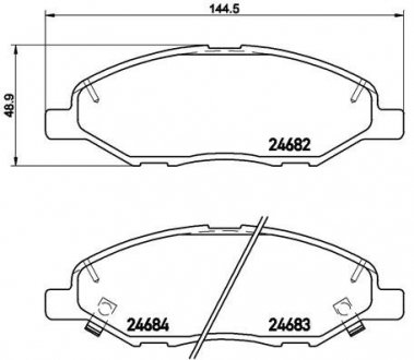 Тормозные колодки BREMBO P56088 (фото 1)