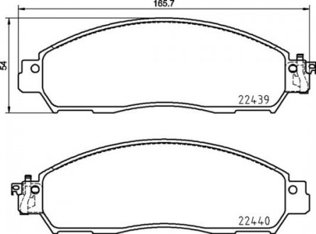 Тормозные колодки дисковые PRZOD BREMBO P56120