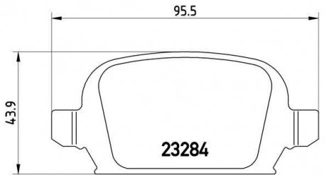 Гальмівні колодки, дискове гальмо (набір) BREMBO P59037 (фото 1)