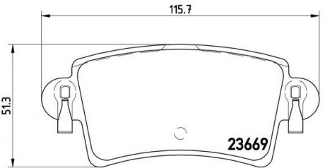 Тормозные колодки BREMBO P59040