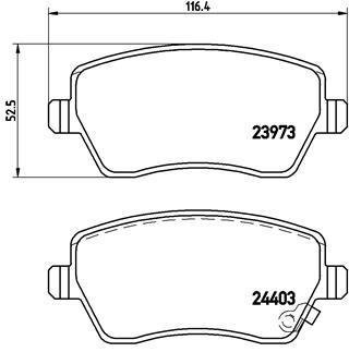 Тормозные колодки BREMBO P59050 (фото 1)