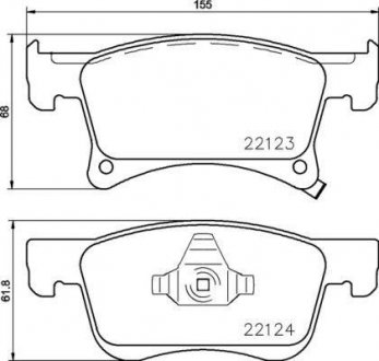 Тормозные колодки.) BREMBO P59083 (фото 1)