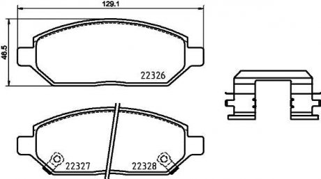 Тормозные колодки.) BREMBO P59088 (фото 1)