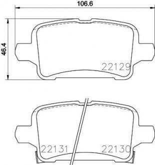 Тормозные колодки.) BREMBO P59090