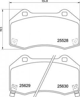 Тормозные колодки CORSA 14-.. BREMBO P59094