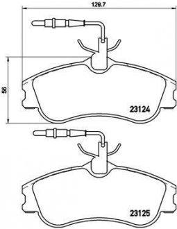 Тормозные колодки BREMBO P61060