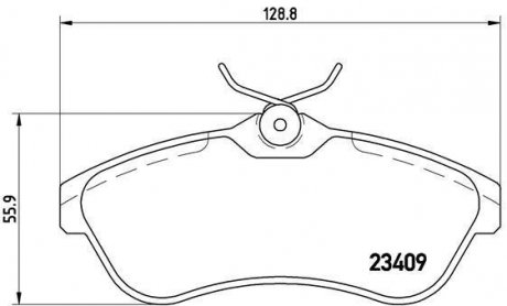 Тормозные колодки, дисковый тормоз (набор) BREMBO P61075