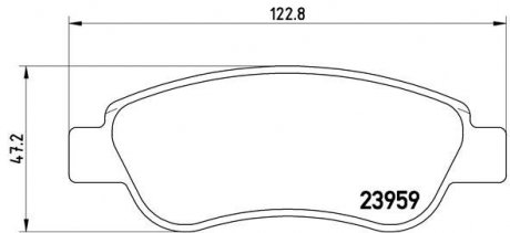 Тормозные колодки BREMBO P61081