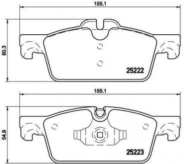 Колодки тормозные дисковые, к-кт. BREMBO P61112