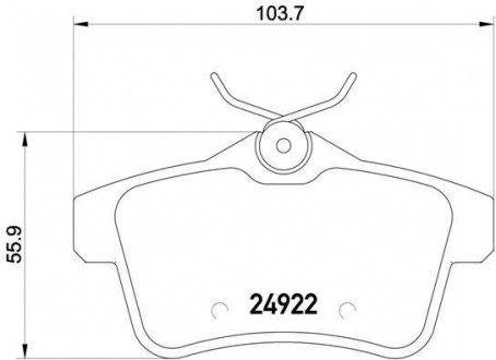 Колодки гальмівні C4 DS4,5 P508 tyі.. BREMBO P61114