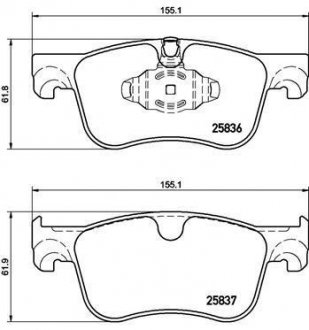 Тормозные колодки C4 PICASSO II.. BREMBO P61116