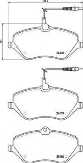 Фото тормозные колодки C5,6 P407 BREMBO P61119 Тормозные колодки C5,6 P407 BREMBO P61119