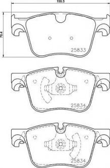 Гальмівні колодки (набір) BREMBO P61127 (фото 1)