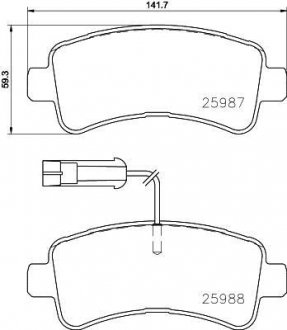 Тормозные колодки.) BREMBO P61130