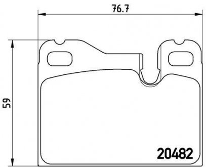 Гальмівні колодки, дискове гальмо (набір) BREMBO P65003 (фото 1)