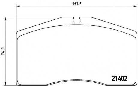 Тормозные колодки, дисковый тормоз (набор) BREMBO P65006 (фото 1)