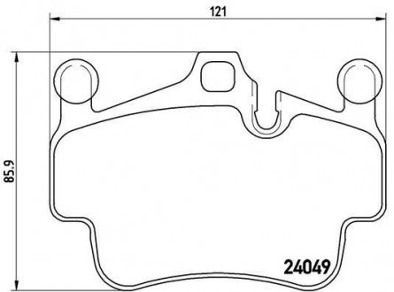 Гальмівні колодки, дискове гальмо (набір) BREMBO P65015 (фото 1)