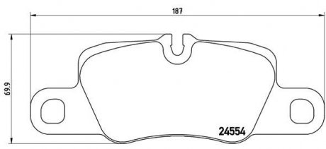 Тормозные колодки BREMBO P65020